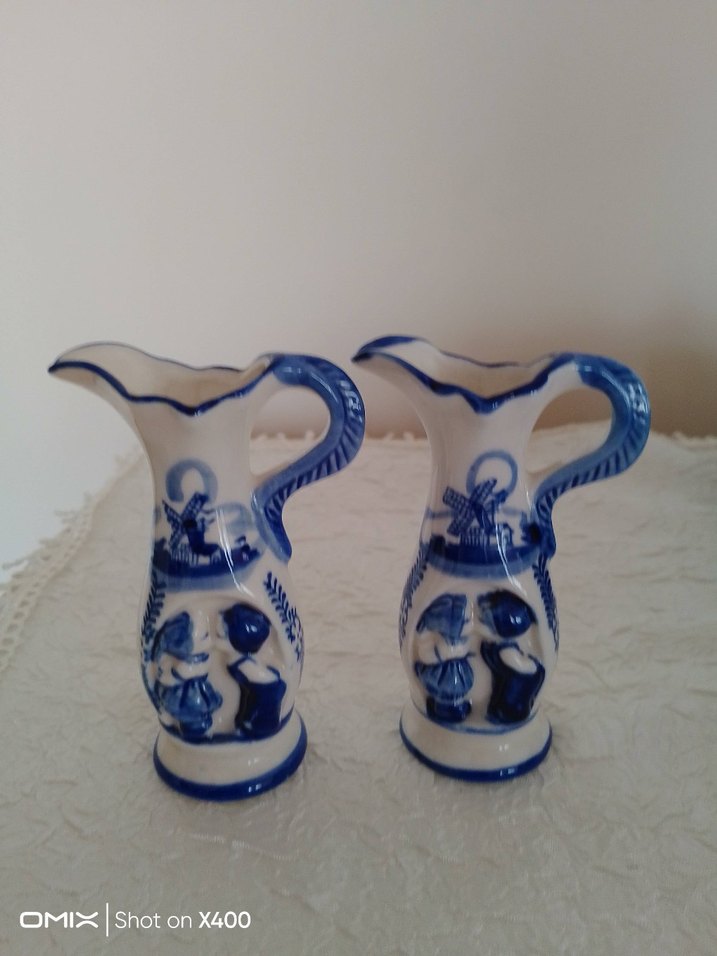 vintage Mavi Dekoratif Seramik Figürinler - Görsel 2