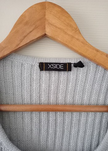 Gri Kısa Kollu Triko Elbise - Görsel 3