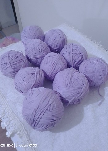 Lila likralı örgü ipi 800 gr