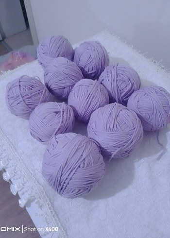 Lila likralı örgü ipi 800 gr - Görsel 3