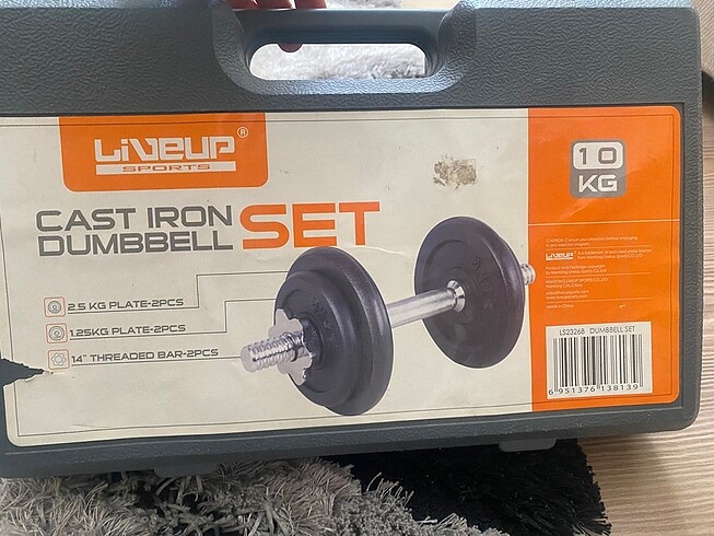 Liveup sports dumbbell set