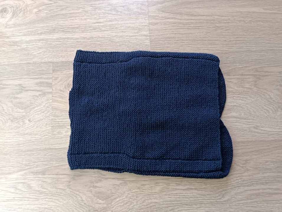 Erkek Çocuk Mavi Örgü yelek - Görsel 2