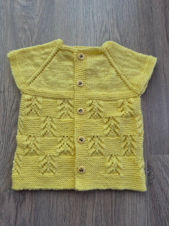Sarı Örgü Çocuk Süveter - Görsel 2