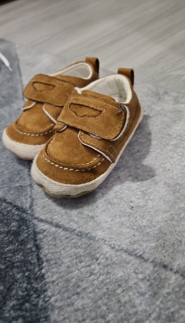 Erkek Bebek Kahverengi Süet İlk Adım Ayakkabısı - Görsel 2