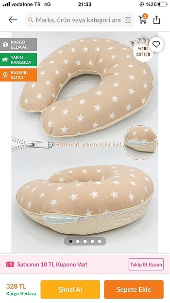 BabyJem Emzirme yastığı