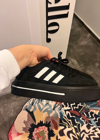 Adidas Siyah Platform Topuklu Spor Ayakkabı - Görsel 2