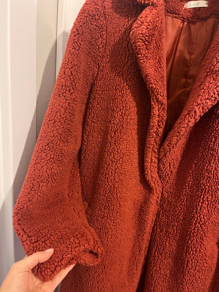 Peluş Kadın Midi Kaban - Görsel 3