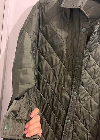 Düğmeli Yeşil Kadın Ceket - Görsel 3