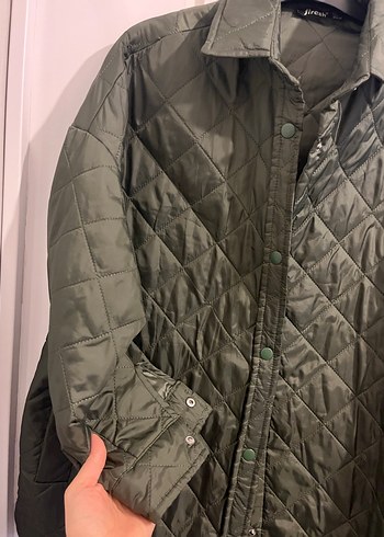 Düğmeli Yeşil Kadın Ceket - Görsel 2