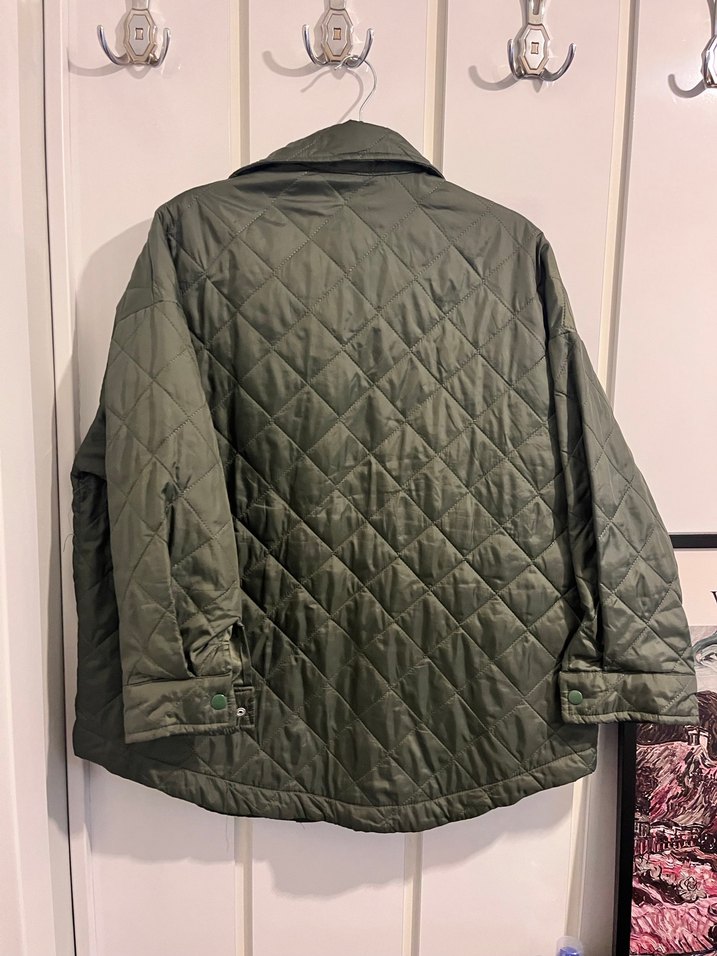 Düğmeli Yeşil Kadın Ceket - Görsel 4