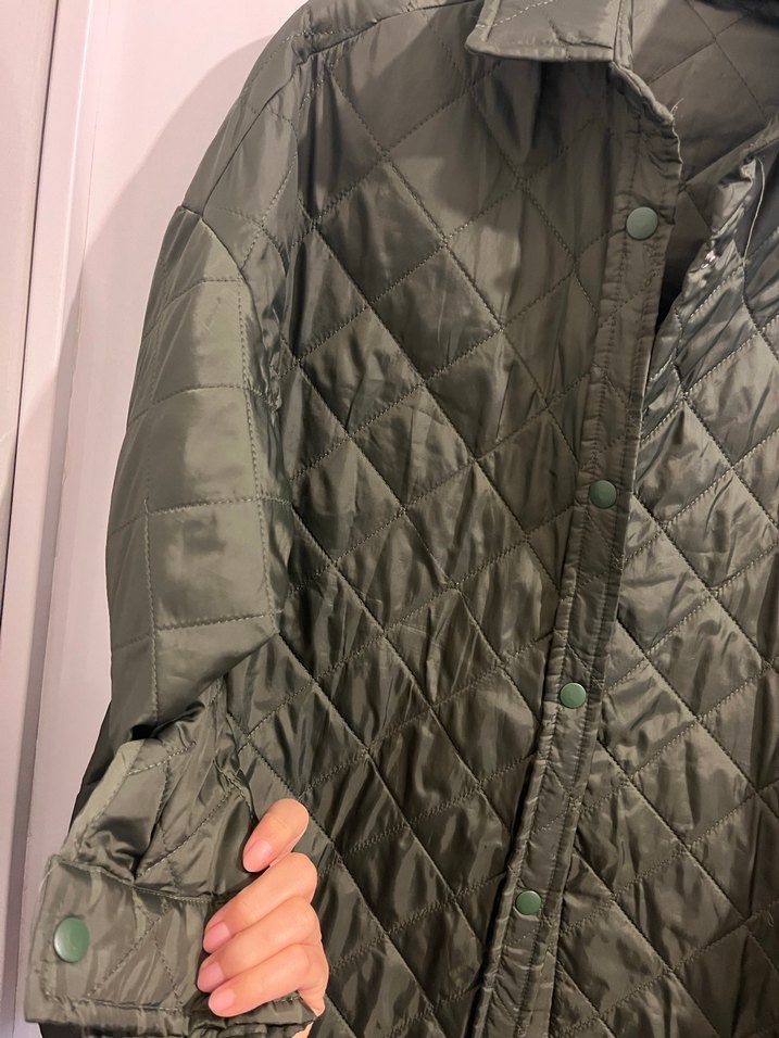 Düğmeli Yeşil Kadın Ceket - Görsel 3