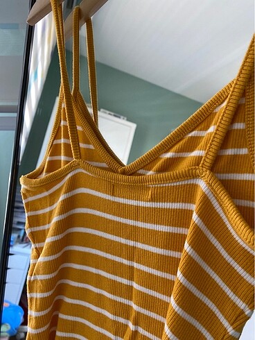 xs Beden turuncu Renk Bershka Crop Top