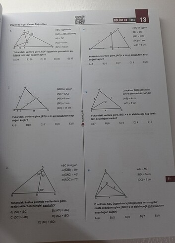 Beden 3D AYT GEOMETRİ SORU BANKASI