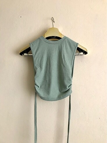 Mint Yeşil İpli Crop