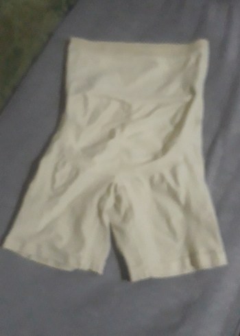 Bej Midi Hamile Şortu - Görsel 2