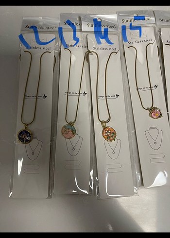 Beden çeşitli Renk Pinterest Çelik Kolye
