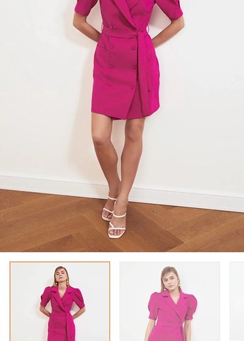 Trendyol & Milla Kemerli Mini Pembe Elbise