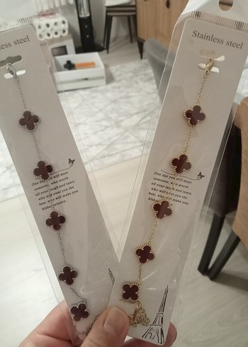 Bordo Zincir Detaylı Bohem Bileklik