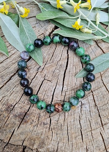 Beden Ruby Zoisite (Anyolit) Doğal Taş Bileklik