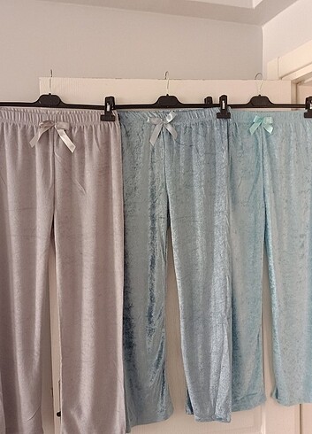Kadife ince alt pijama 
