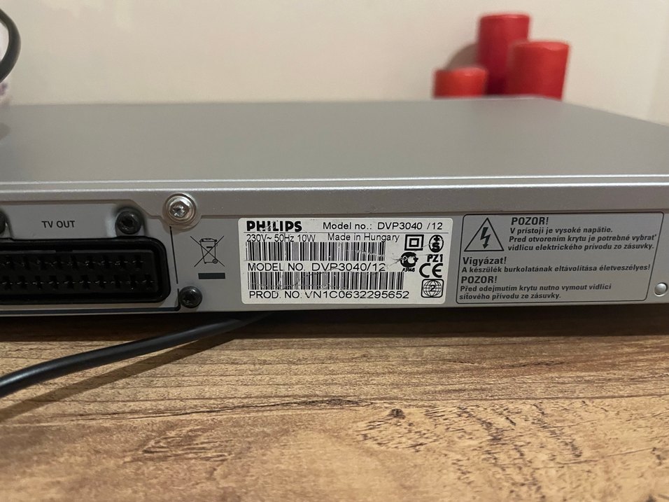 phılıps dvp 3040 dvd player - Görsel 4