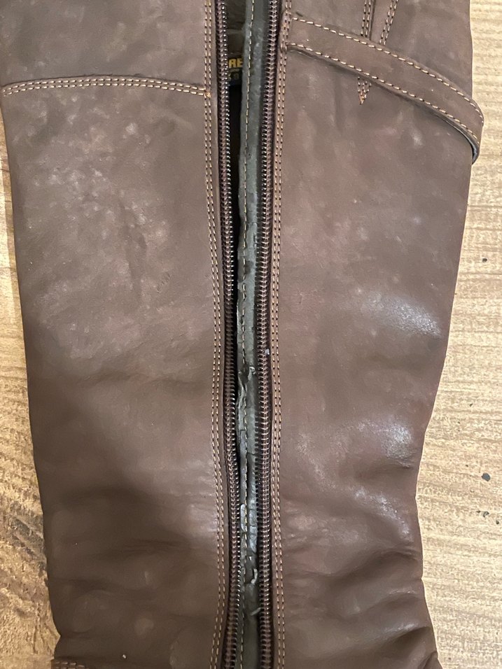 Kahverengi Tokalı Deri Dizüstü Bot - Görsel 5