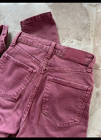 xs Beden Bershka Pembe Jean