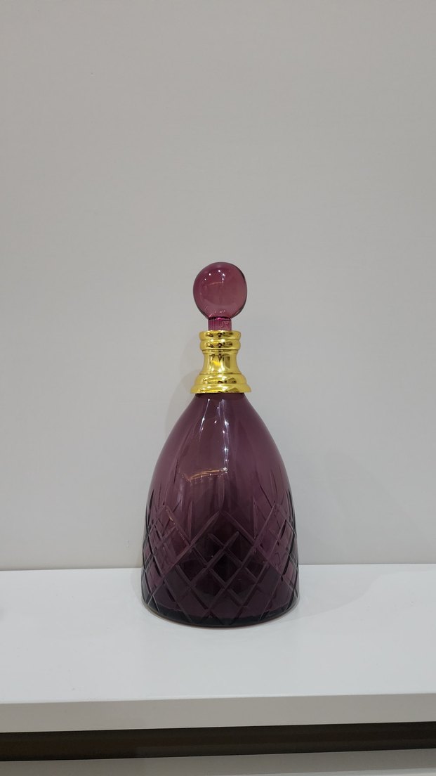 Mor Renkli Cam Karaf - Görsel 3