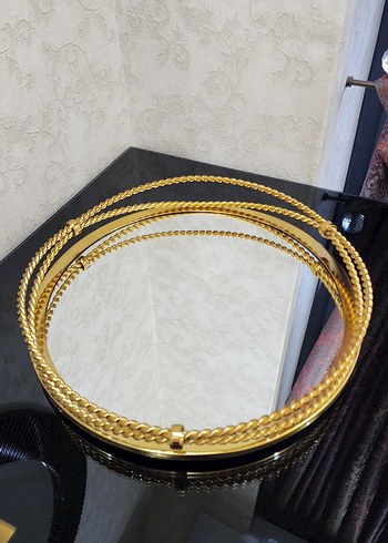 Metal Burgulu Dekoratif Tepsi - Görsel 2