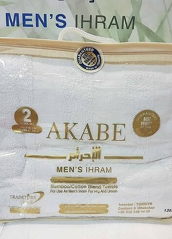 Hac ve umre için erkek ihram takimi