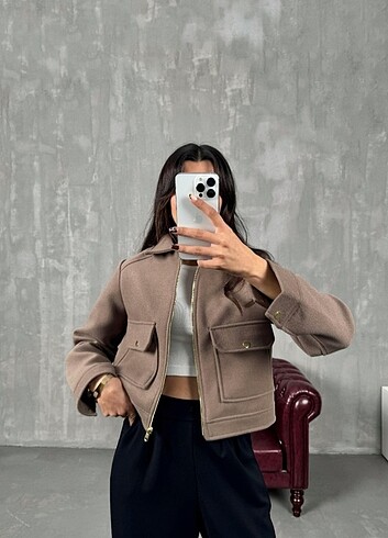 Zara Kahve Cepli Zara Model Kaşe Ceket