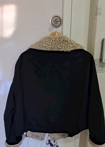 Siyah Tüylü Kadın Ceket - Görsel 3