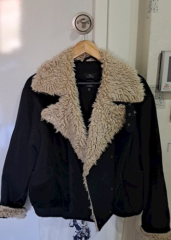 Siyah Tüylü Kadın Ceket - Görsel 2