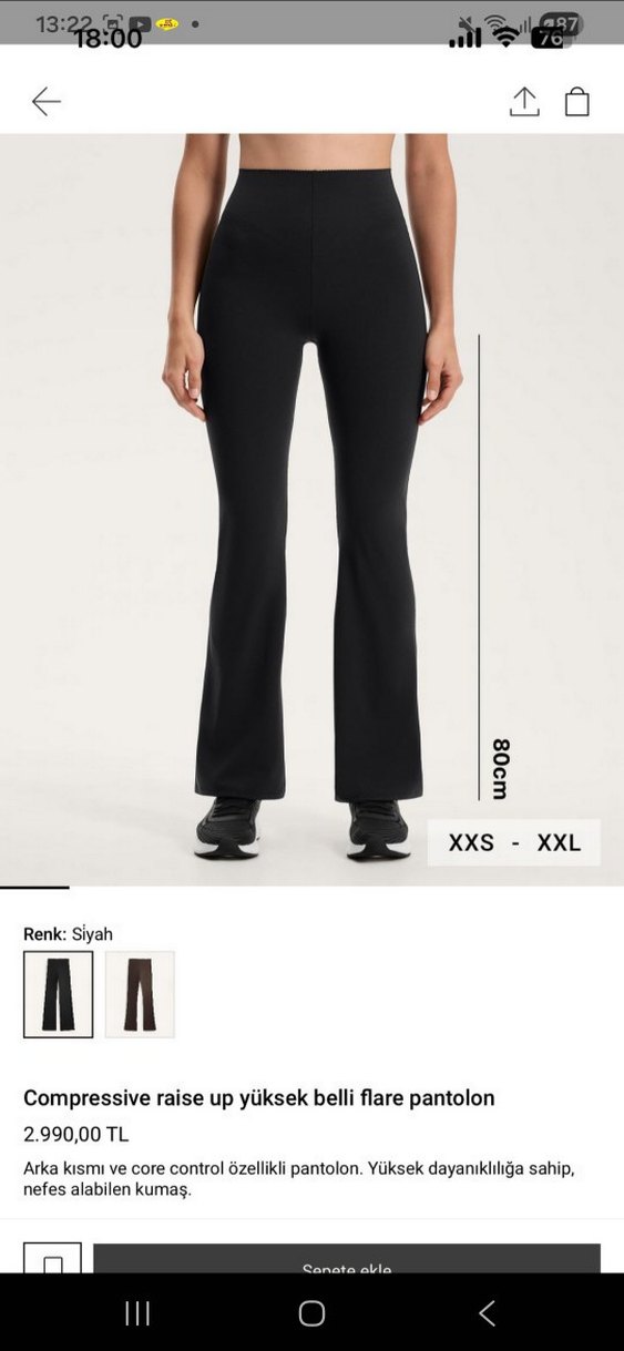 oysho raise up popo destekli tayt flare - Görsel 2