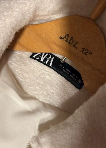 Beyaz Fermuarlı Kadın Midi Ceket - Görsel 3