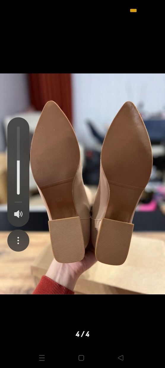 Bej Kadın Deri Dizüstü Topuklu Çizme - Görsel 4