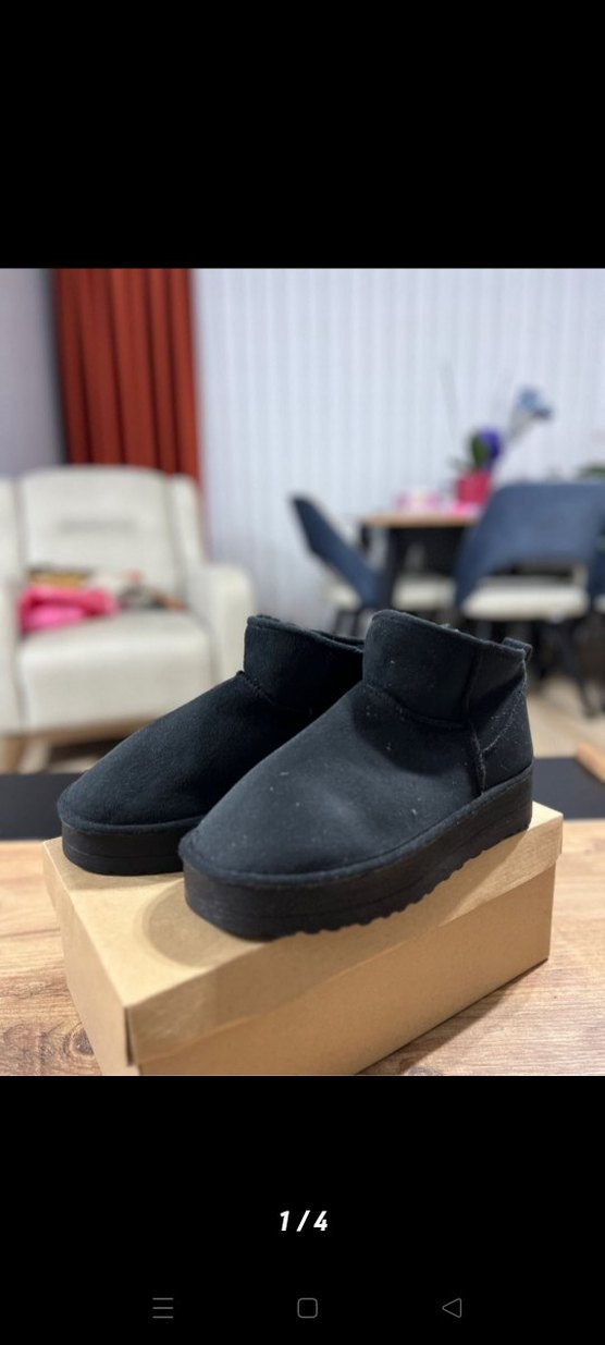 Siyah Dolgu Topuk Rahat Kadın Bot - Görsel 3