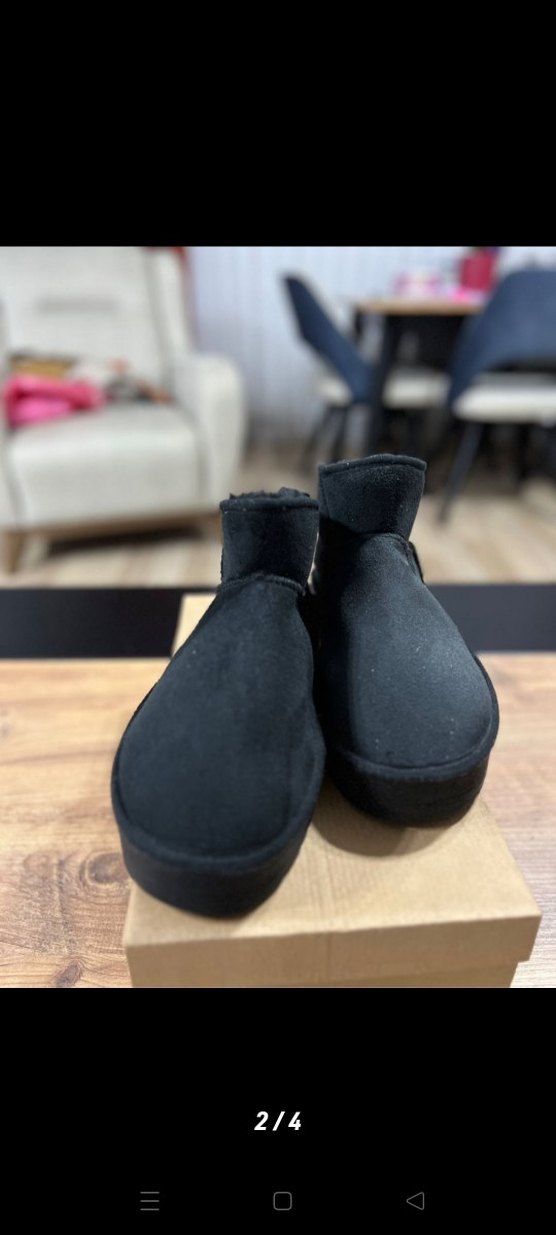 Siyah Dolgu Topuk Rahat Kadın Bot - Görsel 2