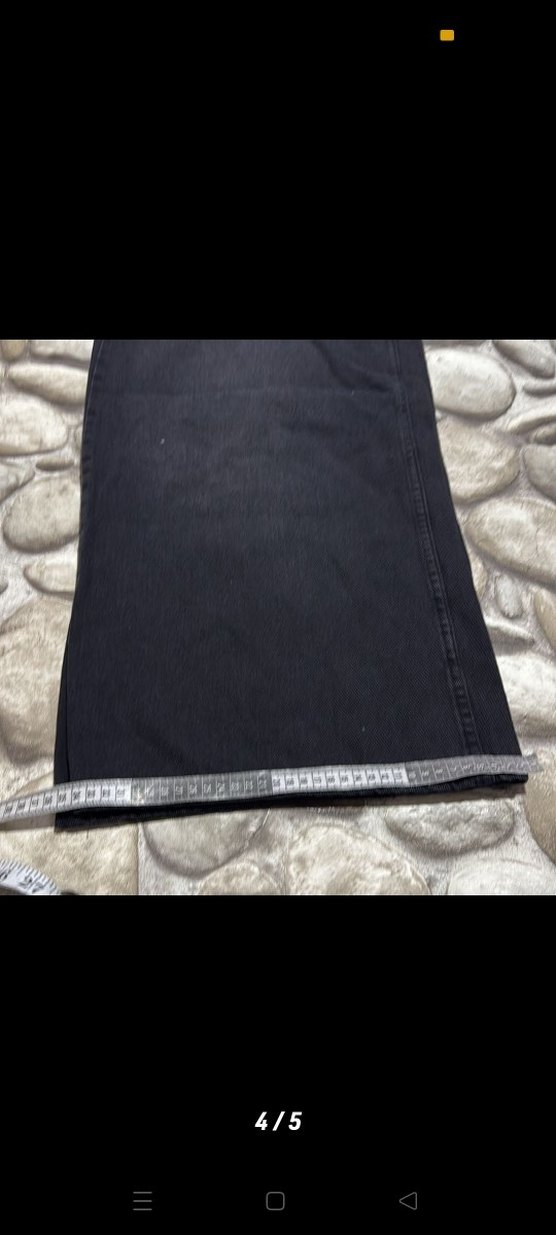 Bol Kesim Kadın Kot Pantolon - Görsel 5