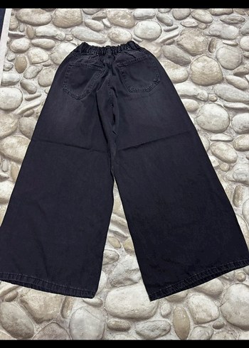 Bol Kesim Kadın Kot Pantolon - Görsel 2