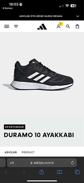 Adidas Erkek çocuk spor ayakkabısı