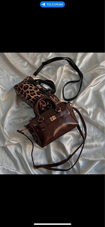 Bordo leopar siyah çanta