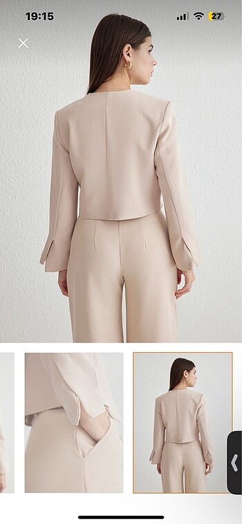 40 Beden camel Renk Blazer ceket bej