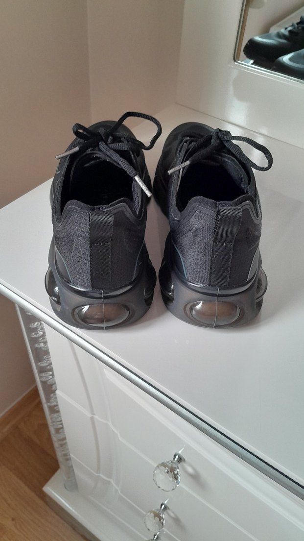 Siyah Bağcıklı  erkek  Spor Sneaker - Görsel 2