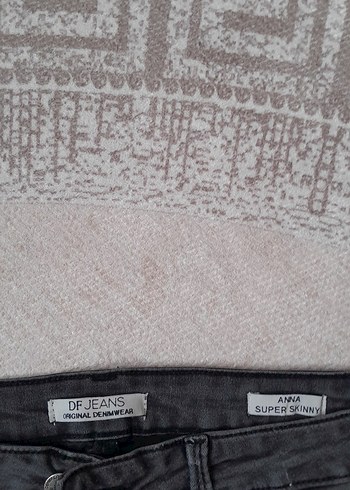 antrasit  Kadın Denim Slim Fit Jean Pantolon - Görsel 3