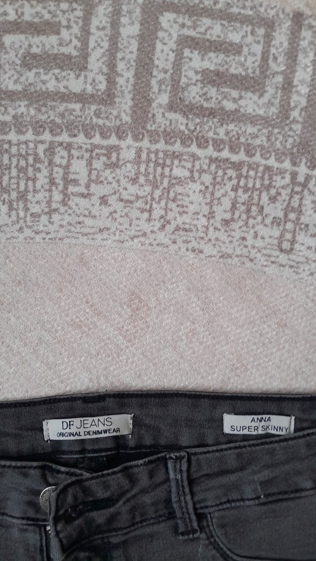 antrasit  Kadın Denim Slim Fit Jean Pantolon - Görsel 3