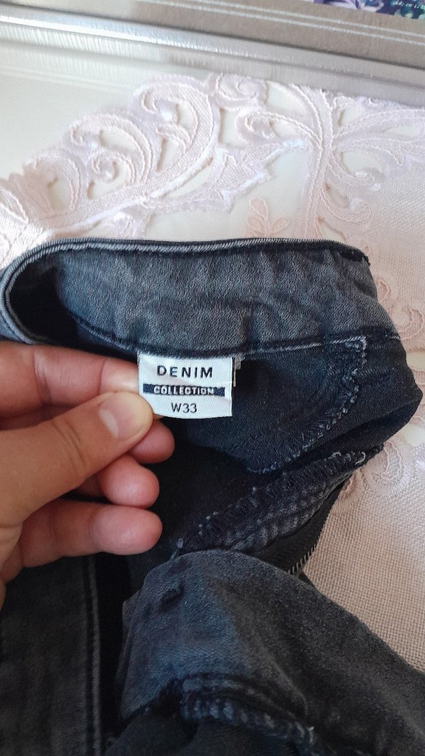 antrasit  Kadın Denim Slim Fit Jean Pantolon - Görsel 4
