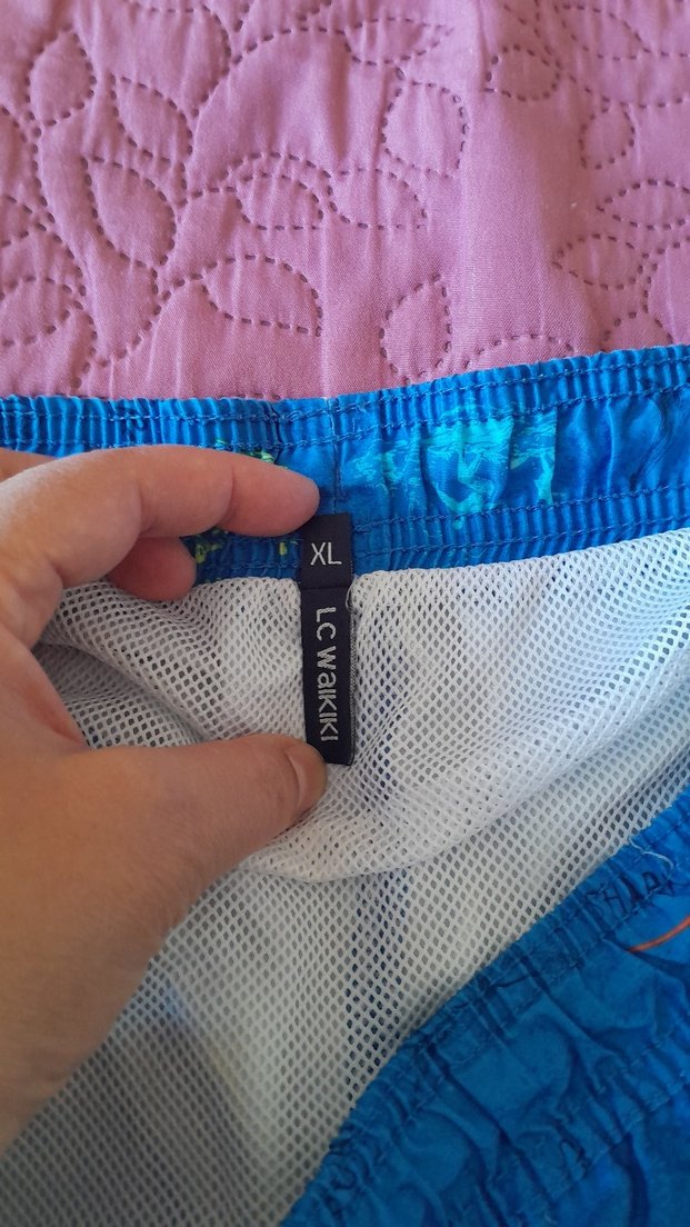 Erkek Renkli Bağlamalı Mayo Şortu - Görsel 4