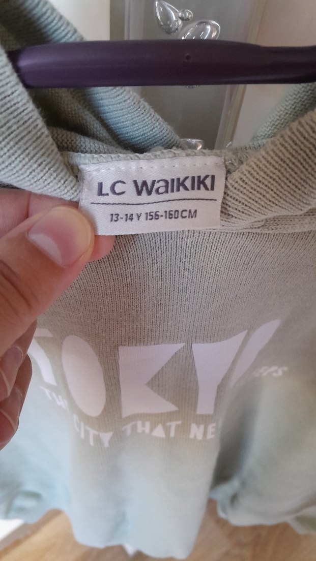 Kapüşonlu Kiz cocuk kazak - Görsel 3