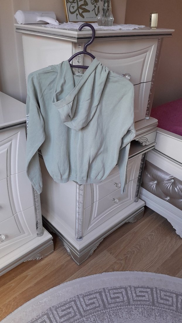 Kapüşonlu Kiz cocuk kazak - Görsel 2